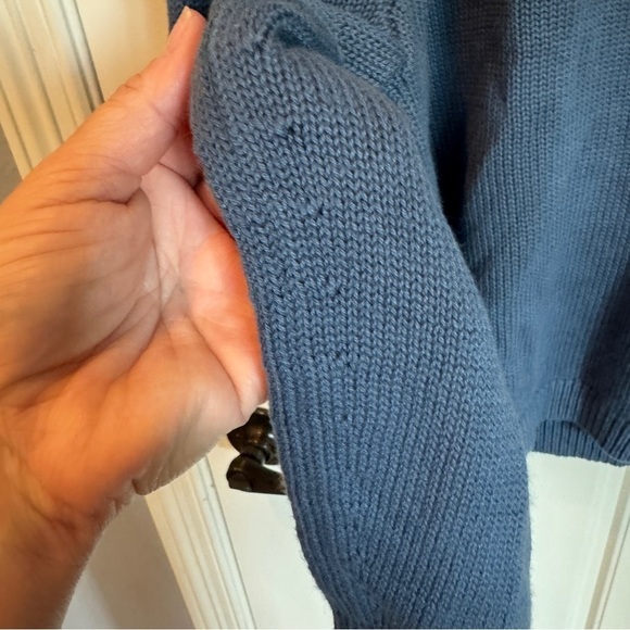 525 Born in Brooklyn Cropped Sweater XL NWT Storm Cloud Color - Picture 2 of 5